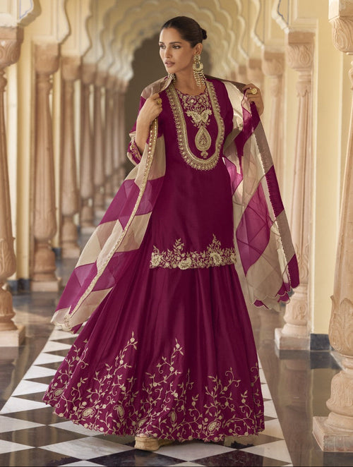 Umaira Jam full work gharara suit set