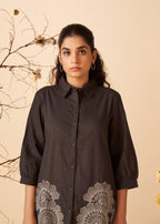 Tisca raven embroidery co-ord set