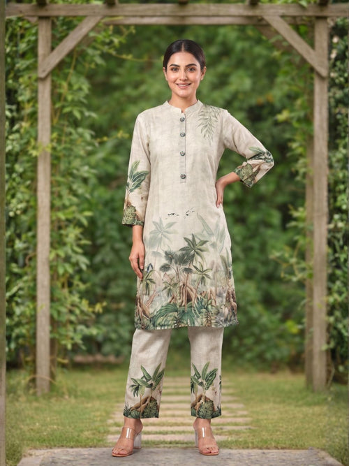 Shanti Fauna Printed Work Co-ord Set