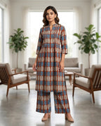 Akshara Heather Printed Cotton Kurta Pant Set