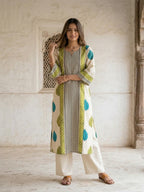 Virosh mantis printed cotton kurta pant set