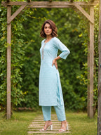 Shanti Tiffany Printed Work Suit Set