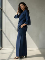 Prisha cobalt denim co-ord set