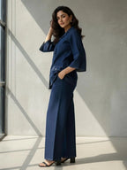 Prisha cobalt denim co-ord set