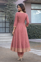 Shanti Flamingo Full Work Suit Set