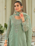 Adab minty full work suit set