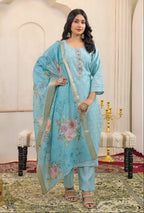 Shanti Tiffany Printed Work Suit Set
