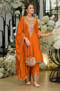Areesa Apricot full work heavy suit set
