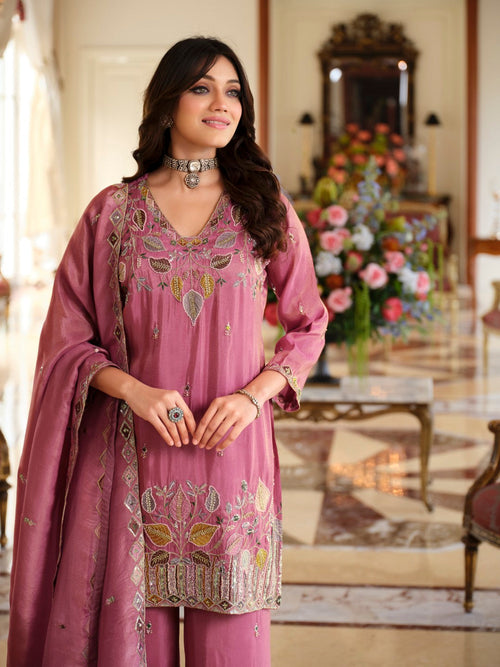 Areesa orchid full work suit set