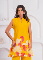 Maurya Dandelion Printed Cotton Co-ord  Set