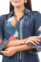 Jayti Azure Printed Muslin Co-ord Set