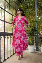 Iti Rose Printed Cotton Co-ord Set