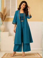 Chaitri Teal Fusion 3 pc set