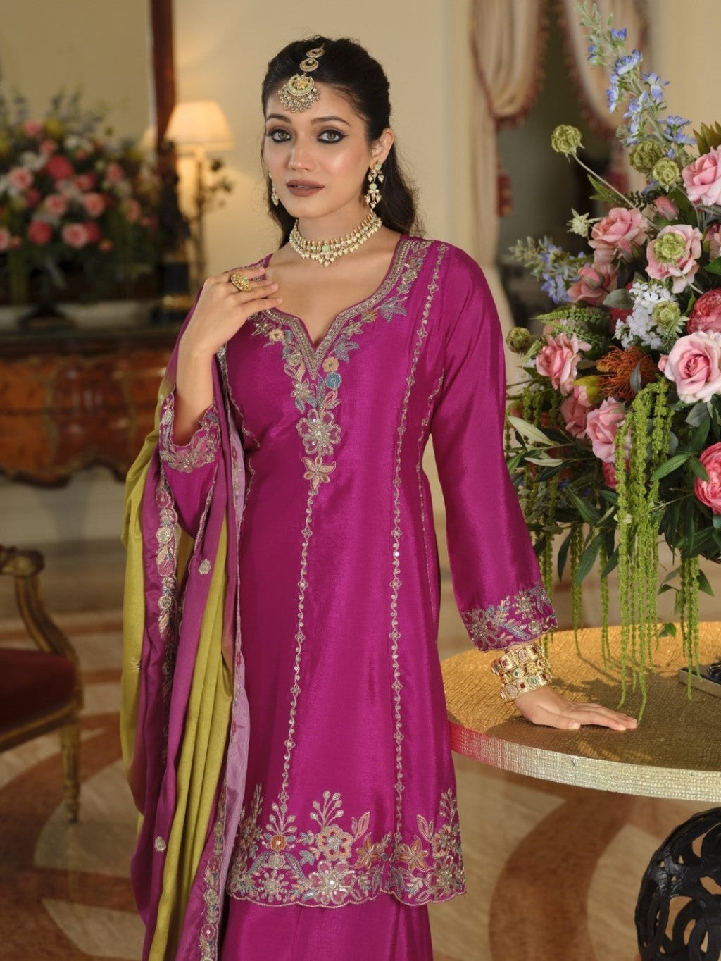 Areesa Rose Full Work Suit set