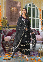 ARANYA ONYX IKAT PRINT COTTON SUIT SET